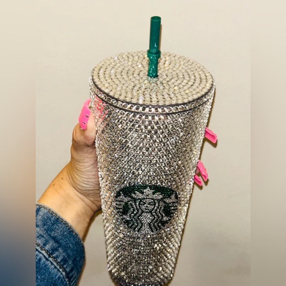 Authentic 24oz FULL CRYSTAL Acrylic Starbucks Tumbler